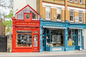 Chelsea Prints: Sokol rare bookshop, Chelsea, London, England, UK