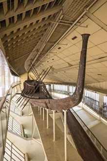 Solar Boat / Khufu ship dating back to 2500 bc, Giza, Cairo, Egypt