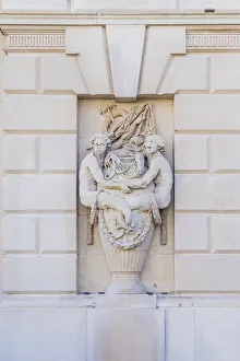 Neoclassical Prints: Detail on Somerset House, London, England