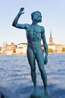 Images Dated 24th February 2010: Song statue, Stadshuset, Stockholm, Sweden