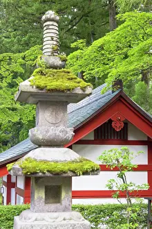 Religious Architecture Prints: Sorinto and stupa, Rinnoji Temple (UNESCO World Heritage Site), Nikko, Tochigi, Japan