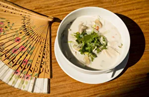Soup in Restaurant overlooking Mekong River, Luang Prabang, Laos, Indochina, Asia Soup in Restaurant overlooking Mekong River, Luang Prabang, Laos, Indochina, Asia