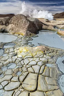 South America, Andes, Altiplano, Bolivia, Geysers Sol de Maanana