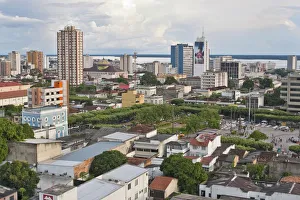South America, Brazil, Amazonas state, Manaus, view of the city centre of Manaus showing