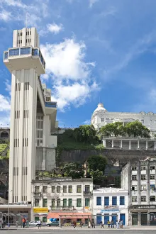 Images Dated 6th September 2012: South America, Brazil, Bahia, Salvador, the Lacerda Elevator and the Palacio Rio Branco