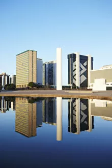 South America, Brazil, Brasilia, Distrito Federal, general view of skyscrapers in