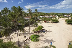 Images Dated 6th September 2012: South America, Brazil, Ceara, Jericoacoara, Jericoacoara village from the air
