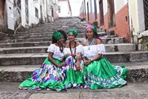 Images Dated 10th September 2012: South America, Brazil, dancers from the Tambor de Crioula group Catarina Mina, in