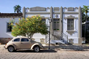 South America, Brazil, Goias, Pirenopolis, a Brazilian or Sertanejo art deco town