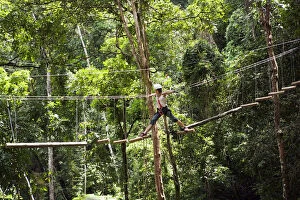 Adrenaline Gallery: South America, Brazil, Goias, Pirenopolis, treetop adventures in the Fazenda Vagafogo