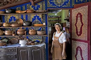Images Dated 10th September 2012: South America, Brazil, Maranhao, Alcantara, the cook in the Pousada Bela Vista
