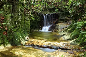 Images Dated 28th November 2012: South America, Brazil, Mato Grosso, a waterfall in the Chapada dos Guimaraes national