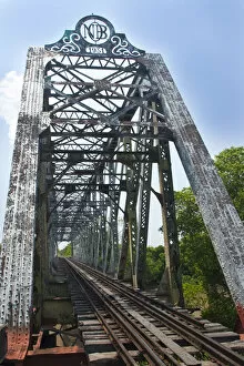 Images Dated 20th September 2012: South America, Brazil, Mato Grosso do Sul, 1930s British girder railway bridge over