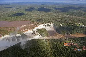 Images Dated 28th November 2012: South America, Brazil, Parana, Aerial view of the Orient Express Hotel das Cataratas