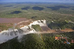 Orient Express Prints: South America, Brazil, Parana, Aerial view of the Orient Express Hotel das Cataratas