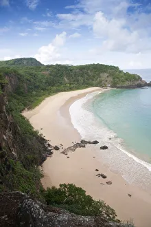 Pernambuco Prints: South America, Brazil, Pernambuco, Fernando de Noronha Island, Sanchos Bay