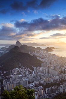 South America, Brazil, Rio de Janeiro, View of Copacabana, Sugar Loaf and Rio city South America, Brazil, Rio de Janeiro, View of Copacabana, Sugar Loaf and Rio city