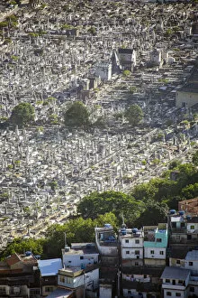 Images Dated 16th March 2016: South America, Brazil, Rio de Janeiro, View of Sao Joao Batista cemetery (Saint John