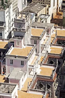 South America, Brazil, Sao Paulo, view of the roof of the Casa do Comendadorand