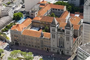 Images Dated 4th December 2012: South America, Brazil, Sao Paulo, view of the Benedictine Monastery, college and Basilica