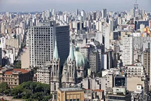 Images Dated 4th December 2012: South America, Brazil, Sao Paulo; view of the Palace of Justice, the Metropolitan