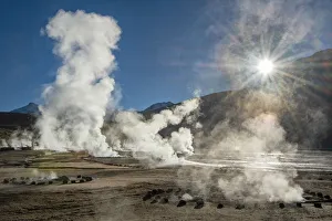 South America, Chile, Andes, Atacama, San Pedro de Atacama, Tatio Geyser Basin, Altiplano