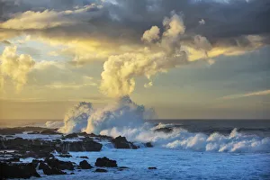 South America, Chile, Easter Island, Isla de Pascua, the dramatic coastline