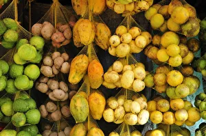 Rio Amazonas Prints: South America, Colombia, Leticia, Amazon region, fruit stall at a market