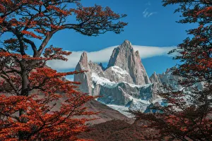 South America, Patagonia, Argentina, El Chalten, Mount Fitz Roy in Los Glaciares National