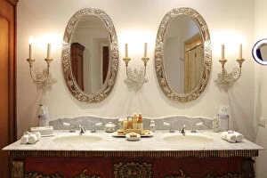 Peruvuian Gallery: South America, Peru, Cusco, the bathroom of the palacio suite in the Orient-Express