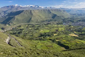 Images Dated 15th July 2015: South America, Peru, Sabancaya, Chivay, andes valley at Chivay