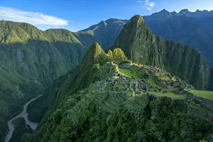 Images Dated 15th July 2015: South America, Peru, Urubamba Province, Machu Picchu, UNESCO World Heritage site