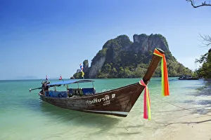 South East Asia, Thailand, Krabi province, Koh Hong archipelago, Koh Pak Bia, long-tail
