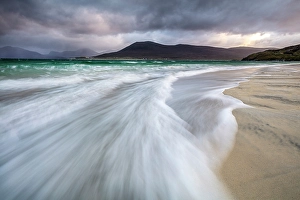 Outer Hebrides Prints: South Harris Hills from Horgabost Beach, Isle of Harris, Outer Hebrides, Scotland