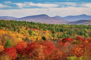 Adirondacks Prints: Southern Adirondack Mountains in autumn, New York, USA
