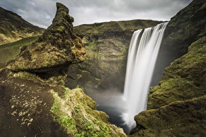 Southern Iceland. Skogafoss waterfall