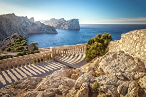 Coastal Landscape Prints: Southern light at Cap Formentor, Mallorca, Balearic Islands, Spain