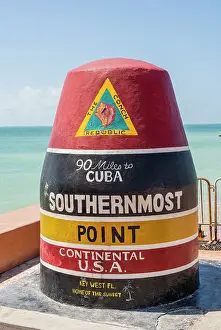 Kew West Prints: The Southernmost Point of the USA, Key West, Florida, USA