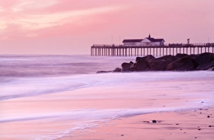 Southwold Pier at dawn, Suffolk, UK