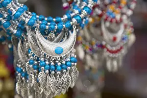 Jewellery Prints: Souvenir jewellery, Lijiang (UNESCO World Heritage Site), Yunnan, China