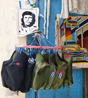 North And Central America Prints: Souvenir shop, Havana, Cuba, Caribbean