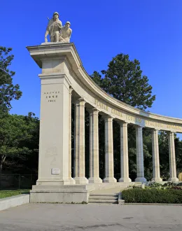 World War 2 Prints: Soviet World War II Memorial, Schwarzenbergplatz, Vienna, Austria