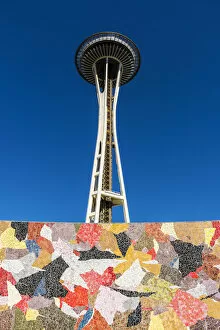 Images Dated 17th August 2016: The Space Needle, Seattle Center, Seattle, Washington, USA