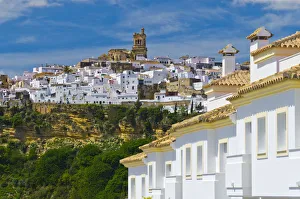 Andalucian Prints: Spain, Andalucia, Cadiz Province, Arcos de la Frontera, a Pueblo Blanco, White Village