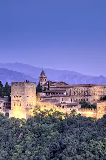 Moorish Prints: Spain, Andalucia, Granada, Alhambra Palace Complex (UNESCO Site)