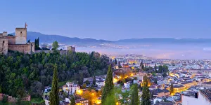 Andalusian Prints: Spain, Andalucia, Granada Province, Granada, Alhambra Palace