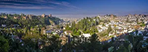 Alhambra Prints: Spain, Andalucia, Granada Province, Granada, Alhambra from Sacromonte Hill