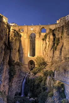 Images Dated 15th May 2012: Spain, Andalucia, Ronda, Ronda Village and Ponte Nuovo Bridge