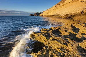 Spain, Andalusia, Mediterranean Sea, Natural park Cabo de Gata, Cala del Cuervo coast