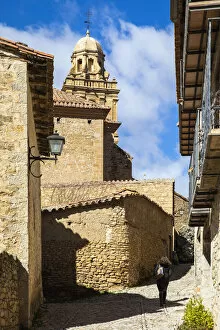 Images Dated 1st October 2020: Spain, Aragon, Mirambel, Calle Malvar, a characteristic alley in the centre of Mirambel